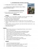 Actividades para antes de la lectura ¿A qué movimiento literario pertenece?