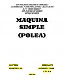 MAQUINA SIMPLE (POLEA)