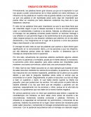 Ensayo de reflexión. El valor de las palabras