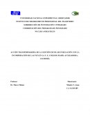 Acción transformadora de la gestión escolar en relación con la incorporación de las TIC en la U. E. Colegio María Auxiliadora, Lechería