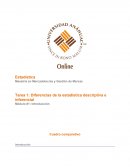 Diferencias de la estadística descriptiva e inferencial