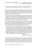 ANALISIS DEL FUNCIONAMIENTO ACTUAL DE LA ECONOMIA EN CHILE