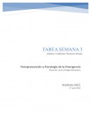 Psicoprevención y psicologñia de emergencia