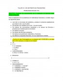TALLER N° 2 DE MATEMÁTICAS FINANCIERAS