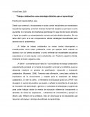 Trabajo colaborativo como estrategia didáctica para el aprendizaje