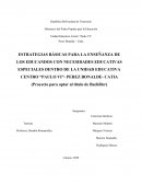 Niños con discapacidad en el ámbito estudiantil