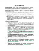 El aprendizaje. Los procesos elementales de aprendizaje