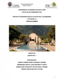 PROYECTO GEOHIDROLÓGICO CLUB DE GOLF LAS MISIONES. Página 1