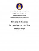 La investigación Científica. Su estrategia y su filosofía