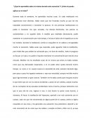 Autoconocimiento ¿Que he aprendido sobre mí mismo durante este semestre?