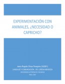 Ensayo de Experimentacion animal
