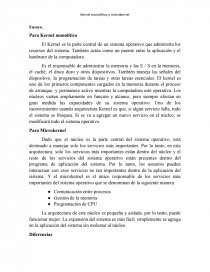 Kernel Microkernel. Página 1