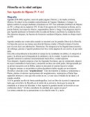 Filosofía en la edad antigua San Agustín de Hipona IV-V d.C