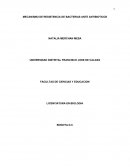 MECANISMO DE RESISTENCIA DE BACTERIAS ANTE ANTIBIOTICOS
