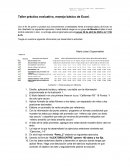 Taller práctico evaluativo, manejo básico de Excel