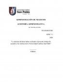 Administración de negocios. Auditoría administrativa