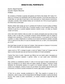 ENSAYO DEL PORFIRIATO