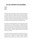 LEY DEL DEPORTE EN COLOMBIA