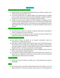 Resumen de Word. Página 1