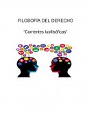 FILOSOFÍA DEL DERECHO “Corrientes Iusfilsóficas”
