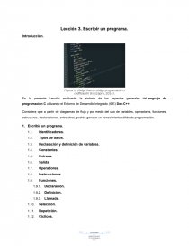 Escribir un programa. Página 1