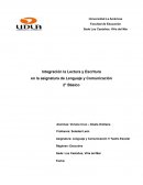 Integración la Lectura y Escritura en la asignatura de Lenguaje y Comunicación 2° Básico