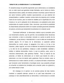 Ensayo de la democracia y la ciudadanía