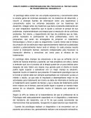 LA RESPONSABILIDAD DEL PSICOLOGO AL TRATAR CASOS DE TRANSTORNO DEL DESARROLLO