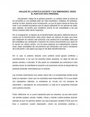 ANALISIS DE LA PRATICA DOCENTE Y SUS DIMENSIONES DESDE EL PUNTO DE VISTA PERSONAL