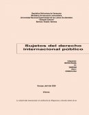 Sujetos del derecho internacional público