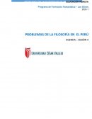 Agenda problemas Filosofía Perú