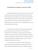 Importancia de la Química en Ciencias de la salud