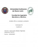 Ética, sociedad y profesión Actividad #4 Capítulo 4