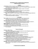 REQUERIMIENTOS PARA LA PRESENTACION DE MONOGRAFÃ