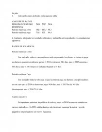 CASO PRACTICO ANÁLISIS DE RATIOS. Página 1