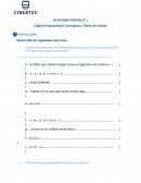 Actividad 1 Cibertec Lógica Proposicional: Conceptos y Tablas de verdad