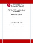 ANÁLISIS GENERAL DEL ARTICULO 75 DEL CÓDIGO DE COMERCIO