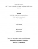 GESTION TECNOLOGICA Paso 2 - Abstraer la información del mundo real para plantear, modelar y simular soluciones