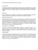 PROTESIS DENTAL INMEDIATA: CASO CLÍNICO