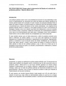 POLITICAS PUBLICAS: Ensayo sobre la intervención del Estado en la solución de problemas públicos