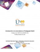 Actividad Intermedia, Paso 3 - Entrevista a docente de educación infantil en ejercicio