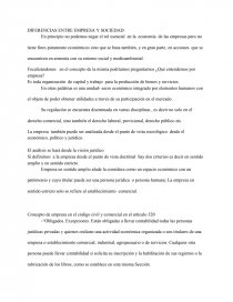DIFERENCIAS ENTRE EMPRESA Y SOCIEDAD. Página 1