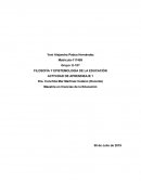 Filosofia y epistemología de la educación
