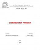 Comunicacion familiar