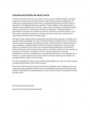 Pensamiento político Santo tomas