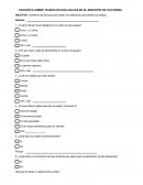 ENCUESTA SOBRE TEJIDOS EN DOS AGUJAS EN EL MUNICIPIO DE CUCUNUBA