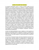 SISTEMA PARLAMENTARIO RESUMEN