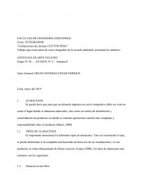 INTEGRADOR. Confecciones de camisas COTTON PERU. Página 1