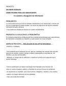 PROYECTO LAS REDES SOCIALES COMO PELIGRO PARA LOS ADOLESCENTES