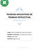 Tecnicas aplicativas de trabajo intelectual